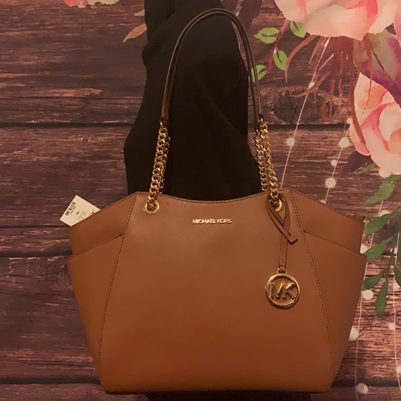 🌺 MICHAEL KORS 🌺 LARGE CHAIN LUGGAGE SHOULDER - Picture 3 of 8